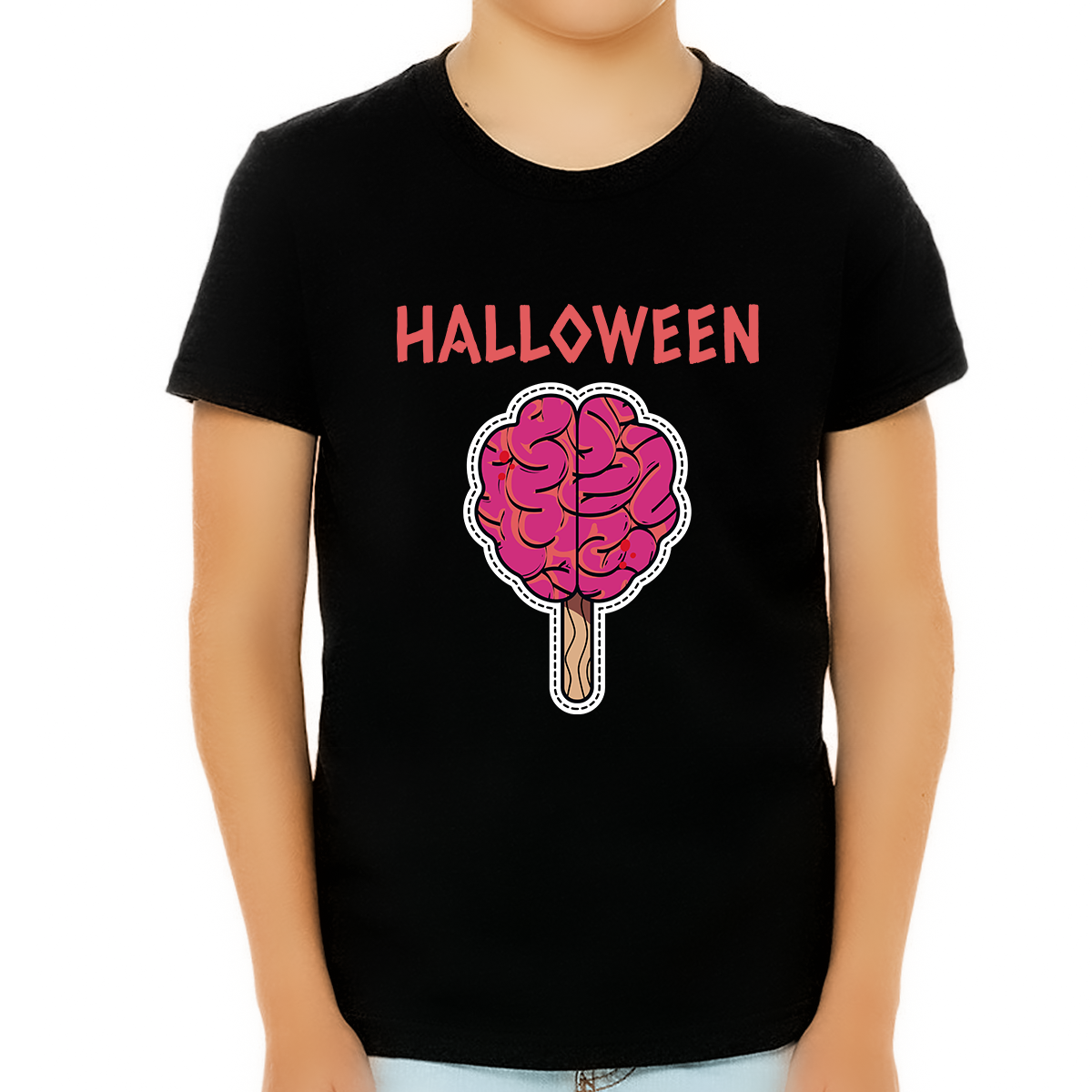 Halloween Brain Popsicle Boys Halloween Shirt Halloween Shirts for Boys Halloween Shirts for Kids