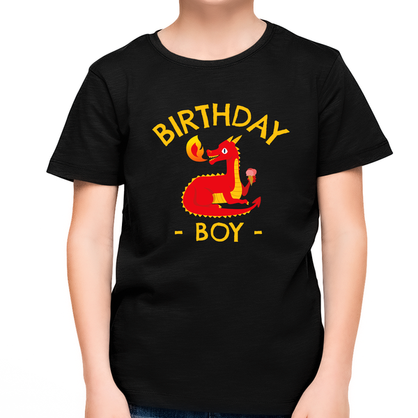 Youth Toddler Birthday Shirt Boys Birthday Shirt Dragon Birthday Shirt Birthday Boy Outfit