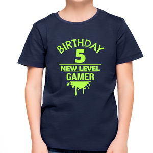 5th Birthday Boy Shirt 5 Year Old Birthday Shirt Gamer Shirt Birthday Shirt Boy 5th Birthday Gift