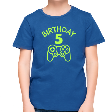 5th Birthday Boy Shirt Boy 5th Birthday Gamer Boy Birthday Gamer Shirts for Boys Birthday Shirt
