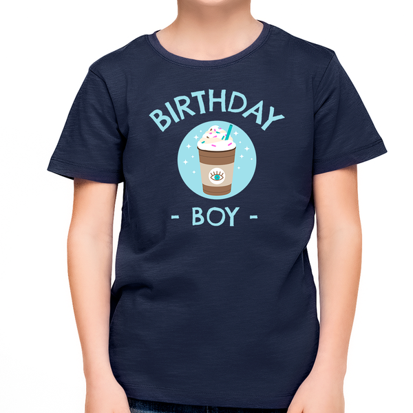 Youth Toddler Birthday Shirt Birthday Boy Shirt Ice Drink Birthday Shirts Birthday Boy Gifts