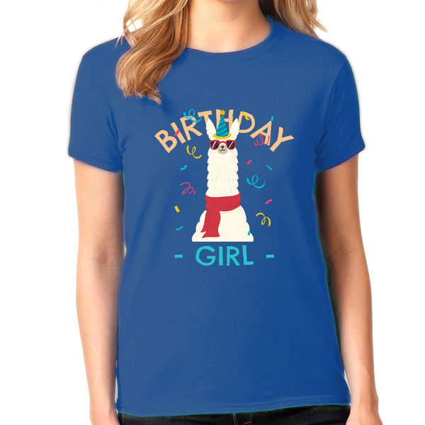 Birthday Shirt Girl Cute Girls Birthday Shirt Llama Birthday Shirts Birthday Girl Clothes