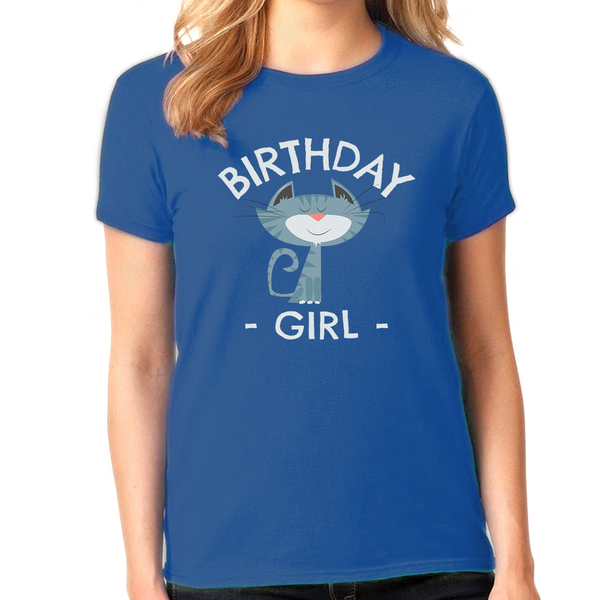 Birthday Girl Shirt Happy Birthday Shirt Kitten Birthday Shirts Birthday Girl Clothes