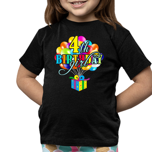4th Birthday Girl Shirt 4 Year Old Birthday Shirt Girl 4th Birthday Cute Girls Birthday Shirt
