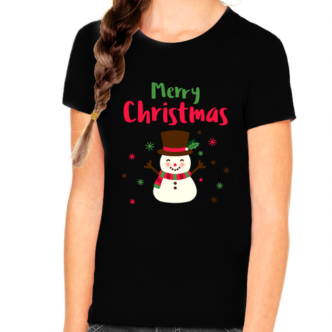 Snowman Funny Christmas Shirts for Girls Christmas Shirts for Kids Christmas Shirt Christmas Gift for Girl