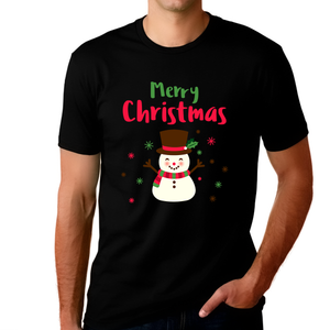 Funny Snowman Funny Mens Christmas Shirts for Men Funny Mens Christmas Pajamas for Men Christmas Shirt
