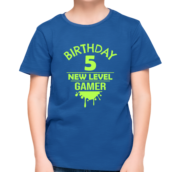 5th Birthday Boy Shirt 5 Year Old Birthday Shirt Gamer Shirt Birthday Shirt Boy 5th Birthday Gift