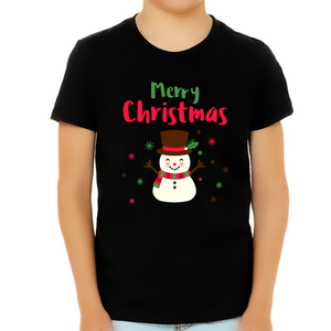Snowman Funny Christmas Shirts for Boys Christmas Shirt for Kids Christmas Shirt Christmas Gift for Boy