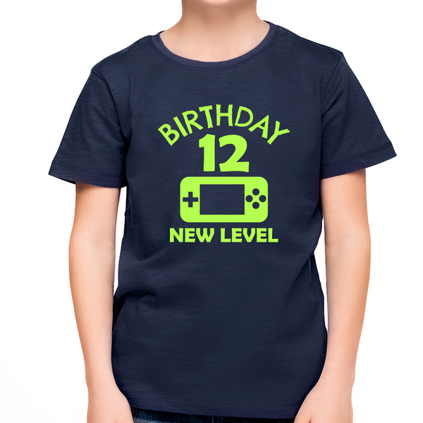 12th Birthday Boy 12 Year Old 12th Birthday Level 12 Gamer Shirts for 12th Birthday Boy Shirt