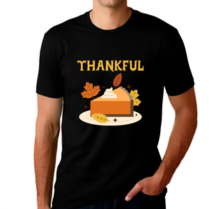 Mens Thanksgiving Shirt Funny Thanksgiving Shirts Turkey Shirt Thanksgiving Pie Thankful Shirts for Men