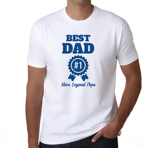 Fathers Day Shirt Dad Shirt Papa Shirt First Fathers Day Gifts #1 Dad Shirt for Men