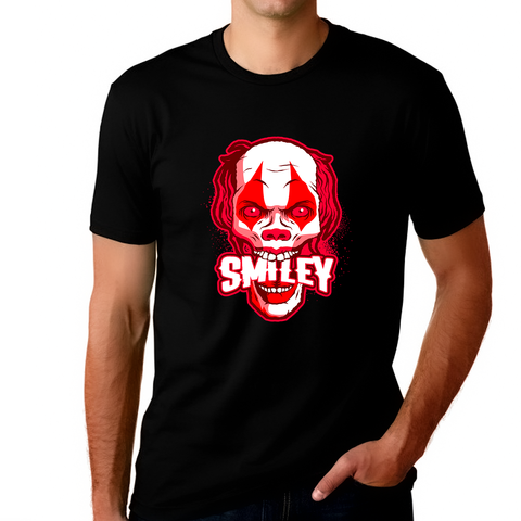 Smiley Skull Shirt Halloween Tshirt Men Halloween T Shirts for Men Clown Shirt Halloween Costumes for Men