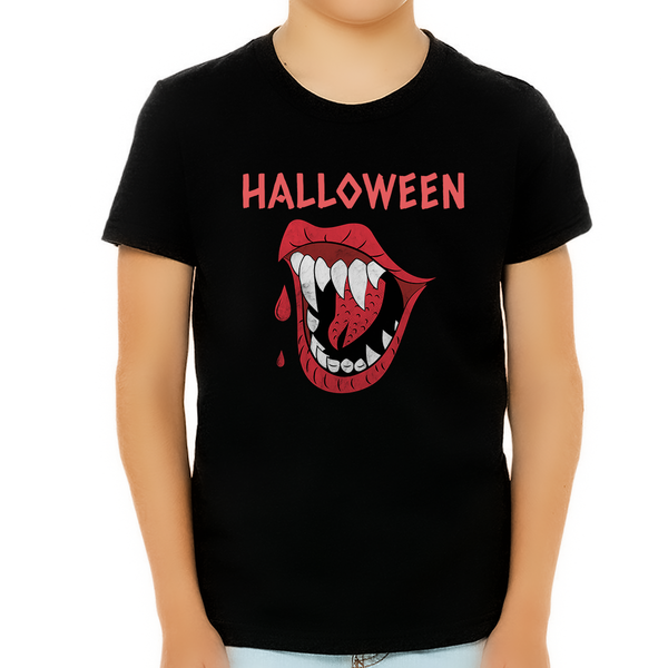 Halloween Smile Funny Halloween T Shirts for Boys Scary Halloween Tshirts Boys Halloween Shirts for Kids