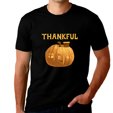 Big and Tall Thanksgiving Shirts for Men Fall Clothes for Men Plus Size Pumpkin Shirts Thanksgiving Shirt