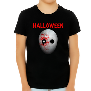Halloween Mask Halloween Shirts for Kids Halloween Shirt Boys Halloween Tops Kids Halloween Shirt