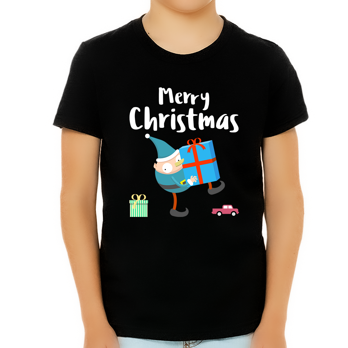 Funny Elf Boys Christmas Shirt Funny Christmas Shirts for Boys Christmas T Shirt Kids Christmas Gift