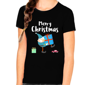 Funny Elf Girls Christmas Shirt Funny Christmas Shirts for Girls Christmas T Shirt Kids Christmas Gift