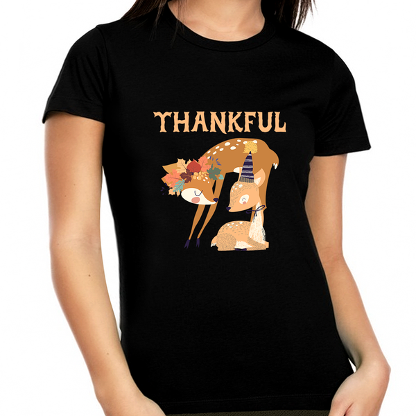 Plus Size Thanksgiving Shirts for Women Thanksgiving Gifts Cute Fall Tops for Women Plus Size Fall Shirts
