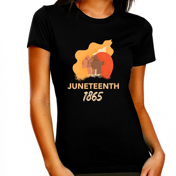 Juneteenth Black History T-shirt for Women Freedom Day Womens Black Pride Tee