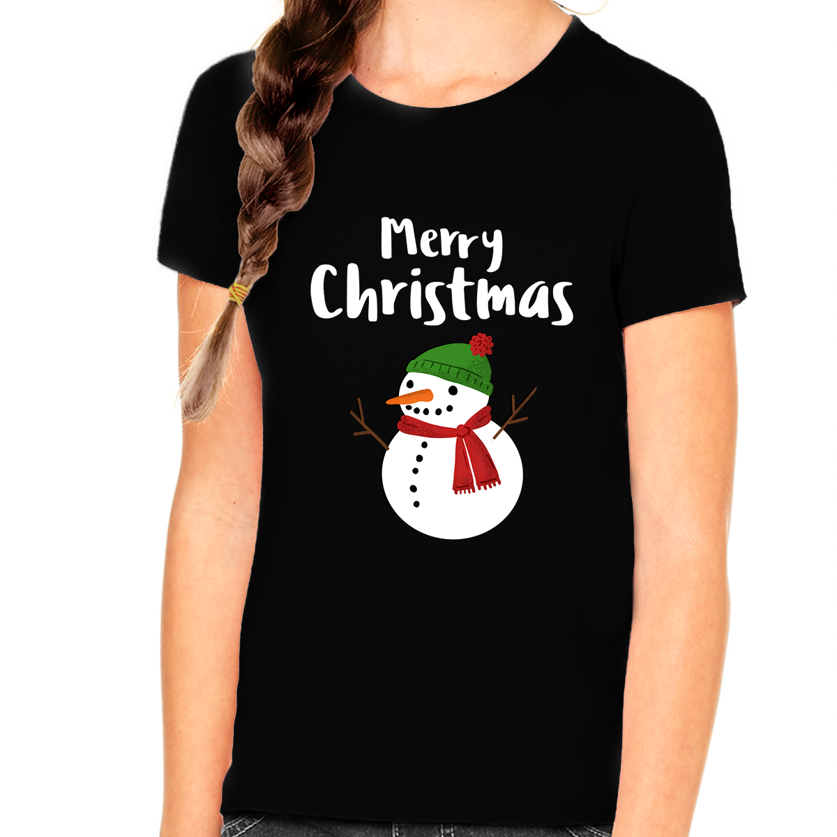 Snowman Kids Christmas Shirt Christmas T-shirt Funny Christmas Shirts for Girls Funny Christmas Shirt