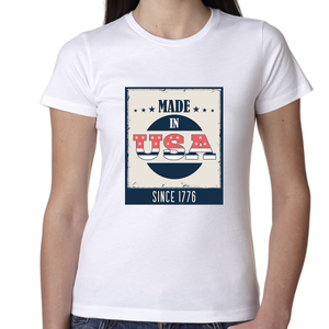 July 4th Shirts for Women Womens 4th of July Shirts Patriotic Made in USA Vintage American Shirts