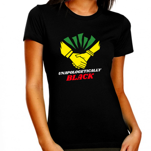 Black History T-shirt for Women Freedom Day Womens Black Pride Tee