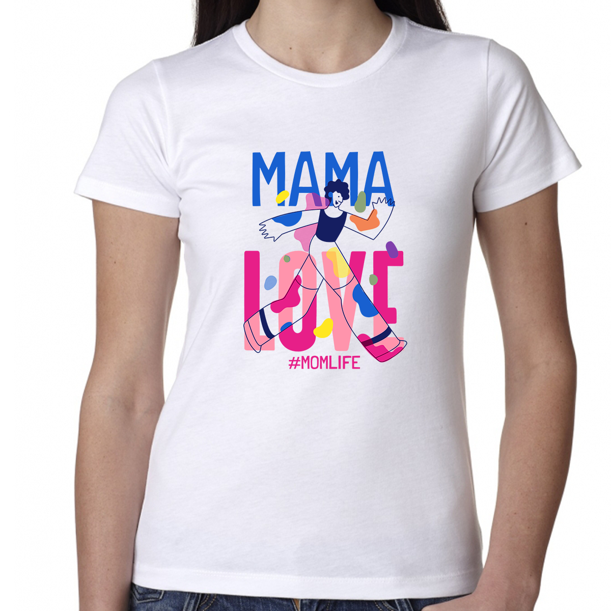 Mama Shirts for Women Love Mom Shirt Mothers Day Shirts Mama Shirt
