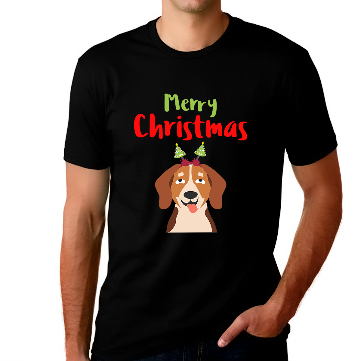 Funny Dog Christmas T Shirts for Men Christmas Shirts for Men Funny Christmas Dog Mens Christmas Shirt