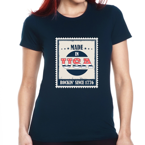 Made in Vintage 4th of July Shirts for Women Patriotic American USA Fourth of July Outfit Women