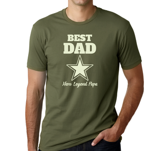Father's Day Shirt 4th of July Dad Shirt Best Dad Shirt Dad Gifts Patriotic Dad Shirts for Men