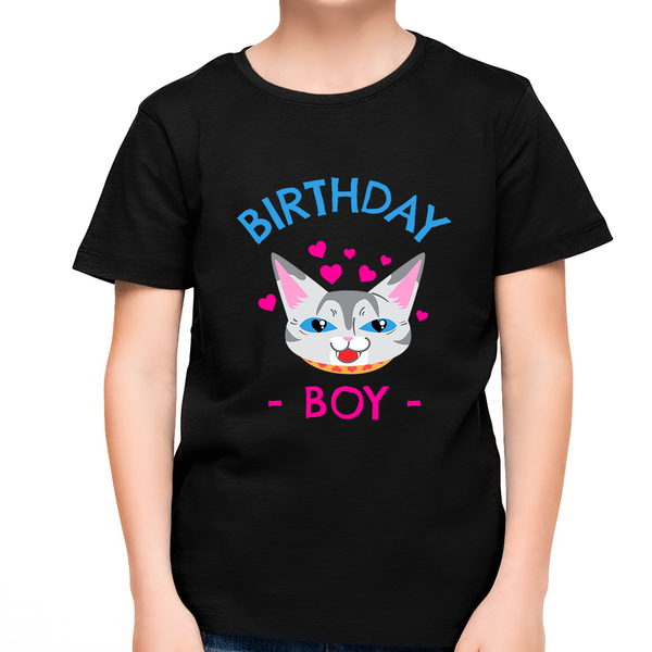 Cute Birthday Shirt Boy Cute Boys Kitty Cat Shirt Birthday Shirts Birthday Boy Clothes