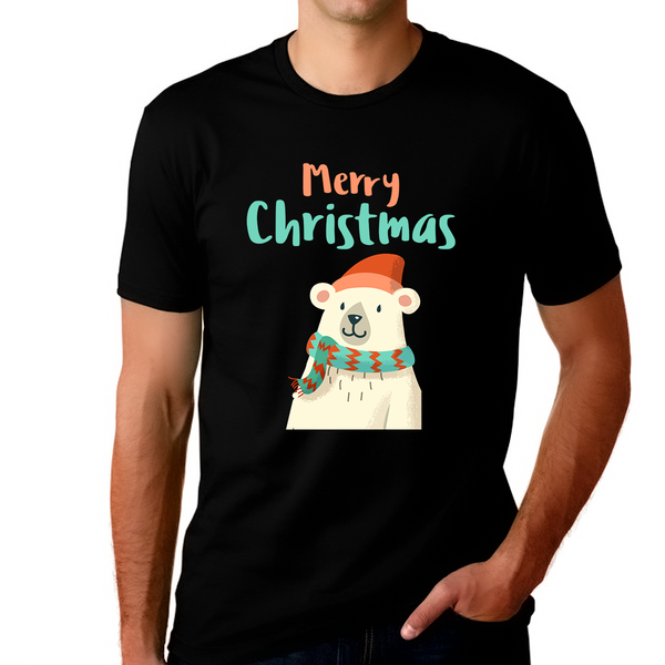 Funny Polar Bear Christmas Tshirts for Men Funny Christmas Pajamas for Men Christmas T Shirts for Men