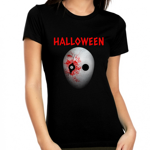 Halloween Mask Halloween Tops for Women Halloween Shirt Womens Halloween Shirts Halloween Clothes for Women