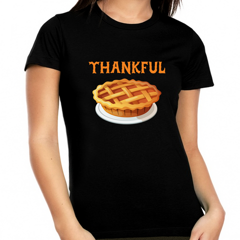 Plus Size Thanksgiving Shirts for Women Thanksgiving Gifts Fall Tops for Women Fall Pie Thanksgiving Shirt