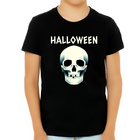 Skull Shirt Boys Halloween Shirt Skeleton Shirt Boys Halloween Tshirts Boys Halloween Shirts for Kids