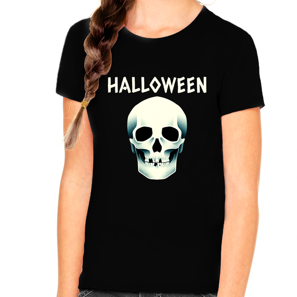 Skull Shirt Girls Halloween Shirt Skeleton Shirt Girls Halloween Tshirts Girls Halloween Shirts for Kids