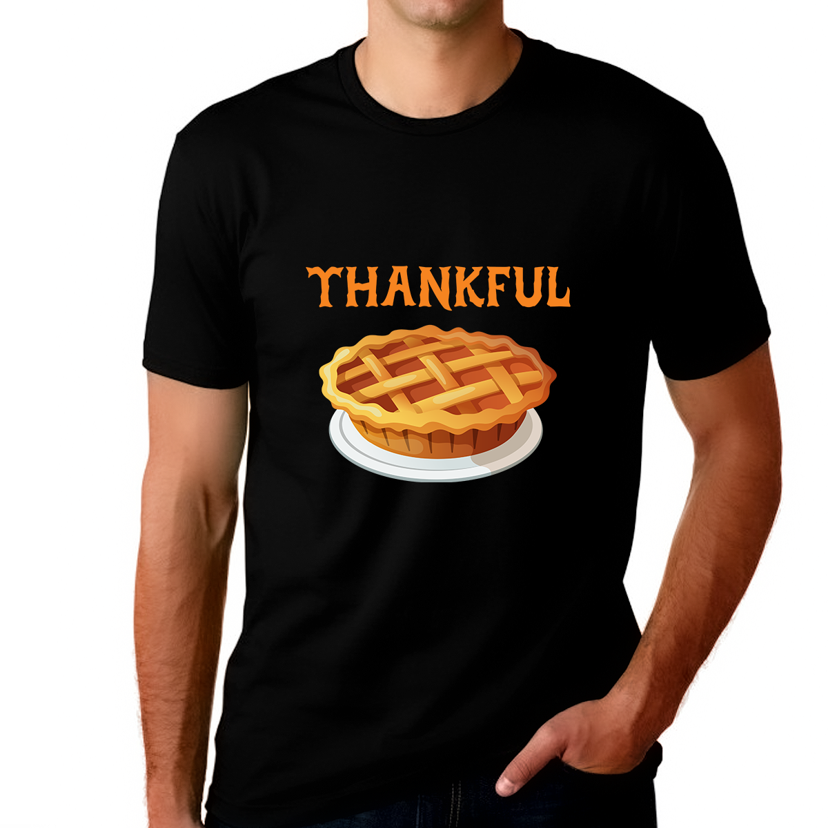 Funny Thanksgiving Graphic Tees for Men Thanksgiving Gifts Fall Shirts for Men Fall Pie Thanksgiving Shirt