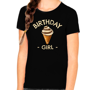Youth Toddler Birthday Shirt Birthday Chocolate Ice Cream Birthday Shirt Birthday Girl Outfit