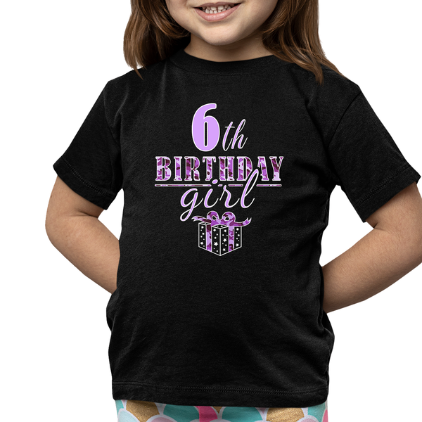 6th Birthday Shirt Girls Birthday Outfit 6 Year Old Girl 6th Birthday Gifts Cute Birthday Girl Shirt