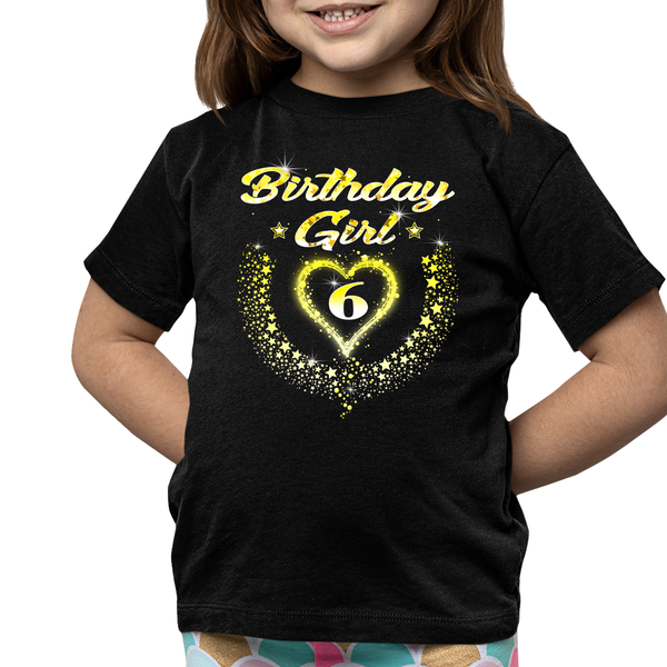 6th Birthday Girl Shirt - 6th Birthday Shirt for Girls 6 Birthday Shirt 6th Birthday Outfit for Girls