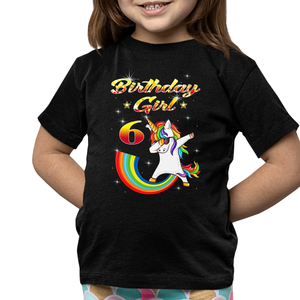 6th Birthday Girl Shirt 6th Birthday Shirt for Girls Unicorn Birthday Outfit Unicorn Birthday Shirt for Girls