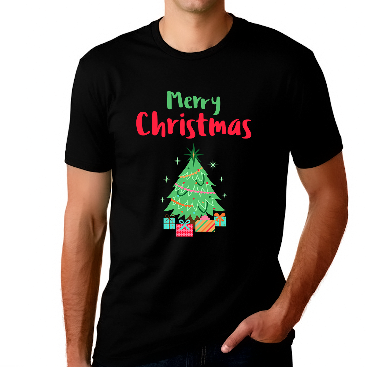 Funny Christmas Pajamas Christmas T Shirt Mens Christmas Pajamas for Men Funny Christmas T-Shirts for Men