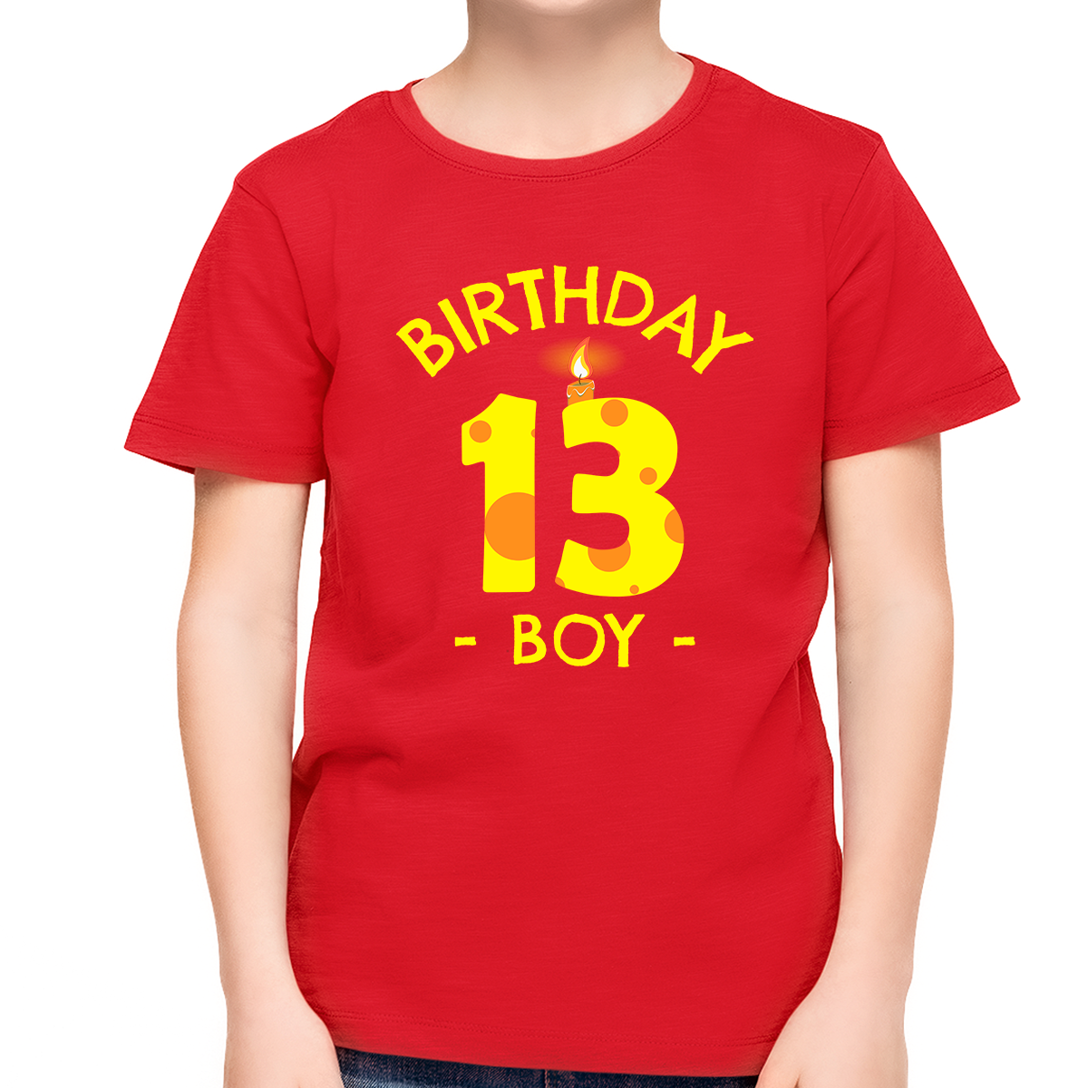 13th Birthday Candle 13th Birthday Boy Shirt 13 Year Old Boy 13th Birthday Shirts for Boys Birthday Gift