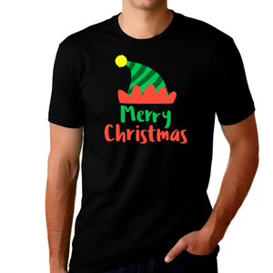 Funny Elf Hat Christmas Pajamas Christmas Shirts Funny Christmas Pajamas for Men Funny Christmas Shirt