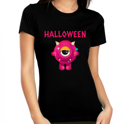 Cute One Eye Monster Shirt Womens Halloween Shirts Halloween Shirts for Women Halloween Clothes for Women