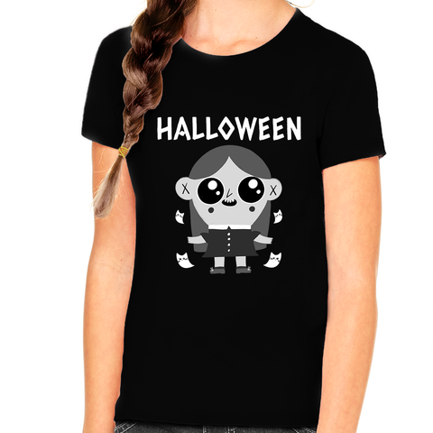 Black and White Halloween TShirts for Girls Cute Halloween Shirts for Kids Halloween Shirt Halloween Tops