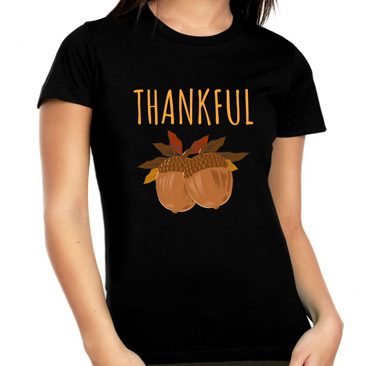 Plus Size Womens Thanksgiving Shirt Fall Acorn Shirt Fall Shirt Thanksgiving Shirts for Women Plus Size