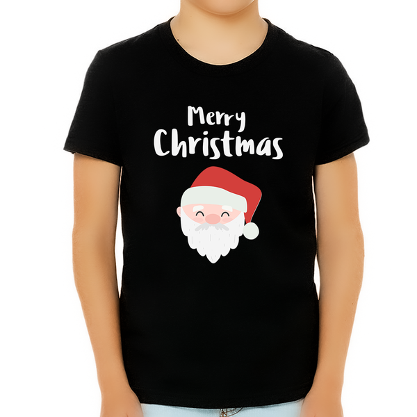 Santa Claus Christmas Shirts for Boys Christmas Clothes for Boys Christmas Gift Cute Christmas Tshirt