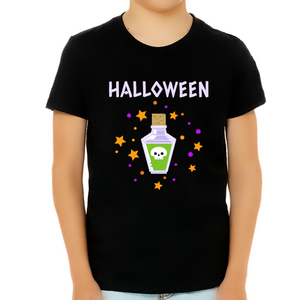 Halloween Poison Kids Halloween Shirt Skull Poison Halloween Shirts for Boys Halloween Shirts for Kids