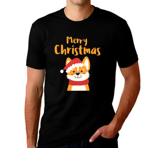 Funny Santa Dog Christmas Shirt Funny Christmas Shirts for Men Funny Christmas T-Shirt Christmas Gifts